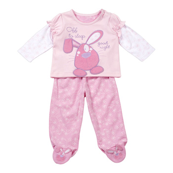 Cute bunny applique pyjama