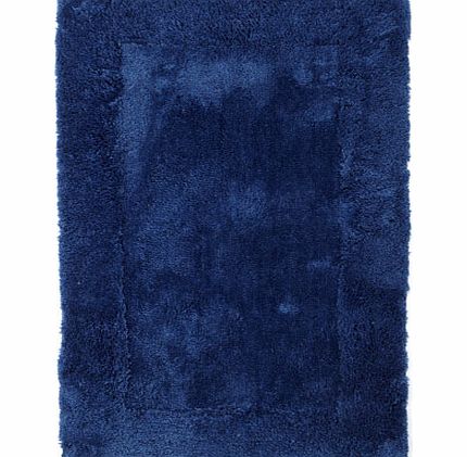 Bhs Dark Blue premium Easycare bath mat, dark blue