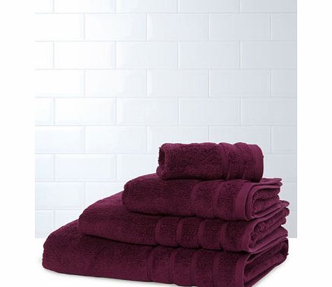 Deep purple Ultimate towel range, deep purple