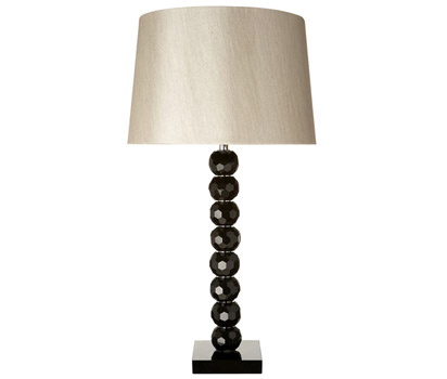 bhs Ebony faceted table lamp