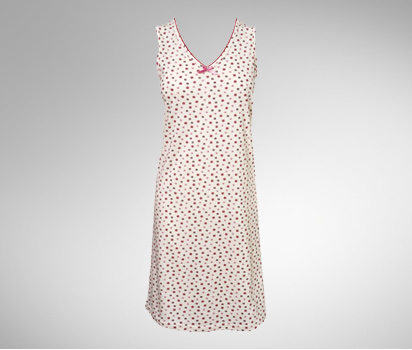 Floral ditsy print jersey chemise