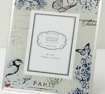 Bhs Floral Print Photo Frame 4``x6``, multi