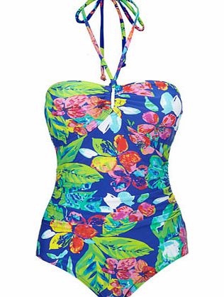 Bhs Floral Print Tummy Control Swimsuit, purple