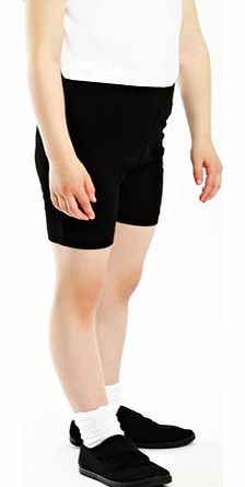 Girls Girls Black Cycle Shorts, black 8972908513