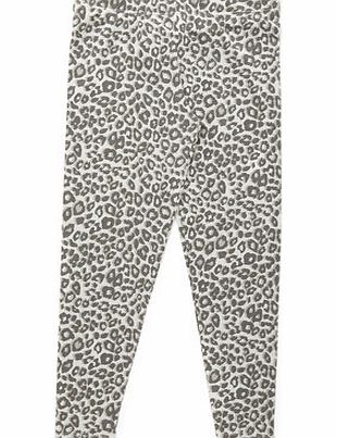Bhs Girls Girls Grey Leopard Print Leggings, grey