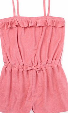 Bhs Girls Girls Pink Towelling Playsuit, pink