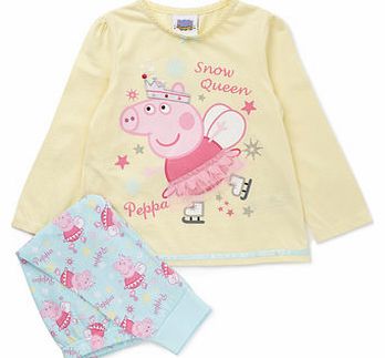 Girls Peppa Pig Pyjamas, yellow 8880882383