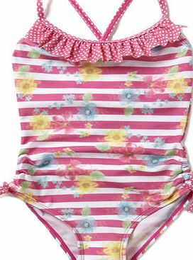 Bhs Girls Pink Floral Swimsuit, pink 9268790528