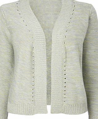 Bhs Green Hole Detail Cardigan, yellow 18980267529