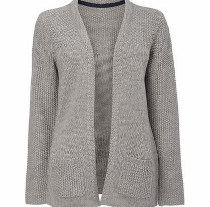 Bhs Grey Marl Stitch Cardigan, grey marl 587943941