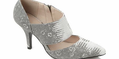 Bhs Grey Snake Point Shoeboot, pink 2845768095