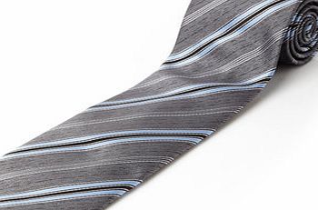 Bhs Grey Textured Stripe Tie, Grey BR66D29EGRY