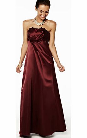 Bhs Iris Merlot Long Dress, deep red 19000210934