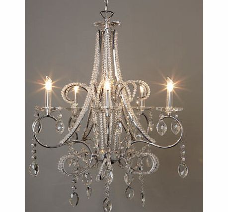 Isadora beaded chandelier, clear 9748212346