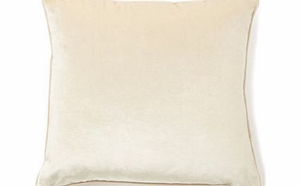 Ivory essentials velvet cushion, ivory 1842750904