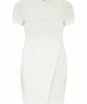 Bhs Ivory Wrap Crepe Dress, white 19121870306