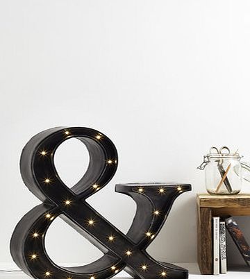 Bhs Large Ampersand Table Lamp, grey 39700230870