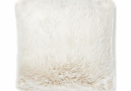Luxury Polar Faux Fur Cushion, cream 1856180005