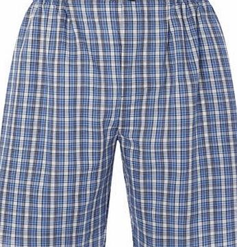 Bhs Mens Blue 2 Pack Easy Care Pyjama Shorts, Blue