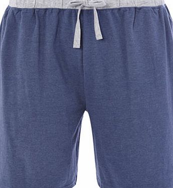 Bhs Mens Blue Jersey Pyjama Shorts, Blue BR62S01EDMB