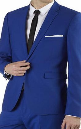Bhs Mens Burton Electric Blue Skinny Fit Suit