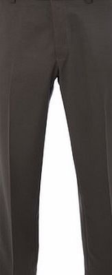 Bhs Mens Charcoal Soft Touch Regular Fit Trousers,