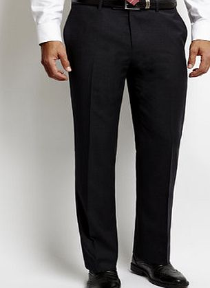 Bhs Mens Charcoal Stripe Suit Trousers with Wool,