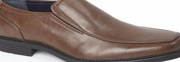 Bhs Mens Classic Brown Formal Slip-On Shoes, Brown