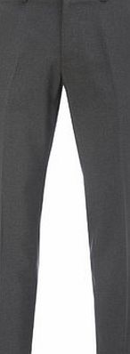 Bhs Mens Grey Great Value Slim Fit Trousers, Grey
