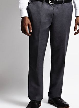 Bhs Mens Grey Slim Fit Suit Trousers, Grey BR64S17EGRY