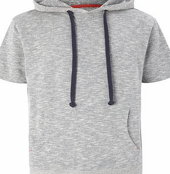 Bhs Mens Grey Textured Hooded Top, Grey BR62T04GNVY