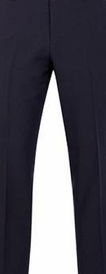 Bhs Mens Navy Great Value Slim Fit Flat Front