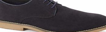Bhs Mens Navy Suede Look Shoes, Blue BR81C02GNVY