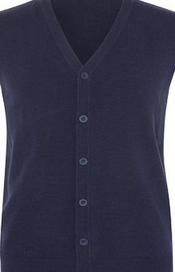 Bhs Mens Supersoft Navy Waistcoat, NAVY BR53A03GNVY