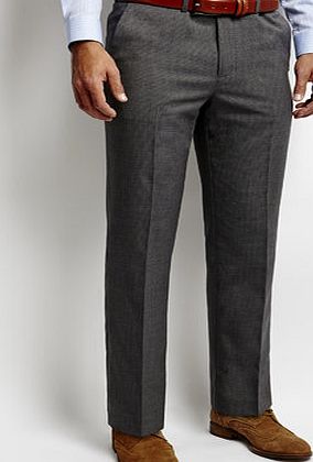Bhs Mens Tailored Micro Geo Textured Suit Trousers,