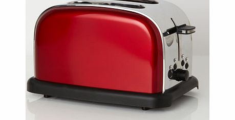 Metallic Red Essentials 2 Slice Toaster, red