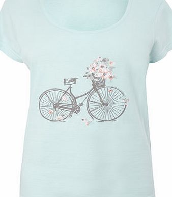 Bhs Mint Veiled Placement Top, mint 734291678