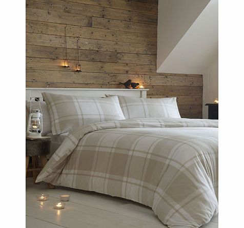 Bhs Natural Aspen Brushed Cotton Bedding Set,