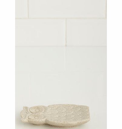 Bhs Natural owl shaped soap dish, sand 1942380266