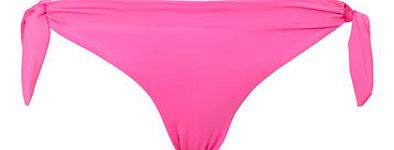 Navy and Pink Reversible Bikini Bottom, navy