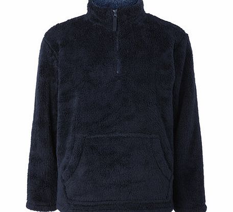 Bhs Navy Funnel Neck Top, Navy BR62T05FNVY