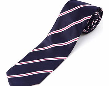 Navy Pink Club Stripe Tie, Blue BR66D17CNVY