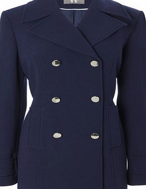 Bhs Navy Reefer Coat, navy 8317650249
