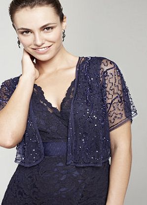 Bhs Navy Sequin Bolero, navy 6610730249