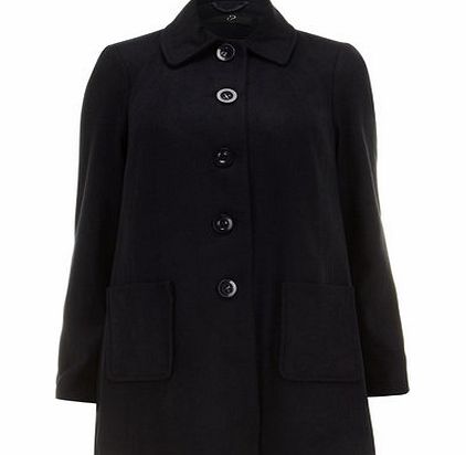 Bhs Navy Swing Coat, navy 12610540249