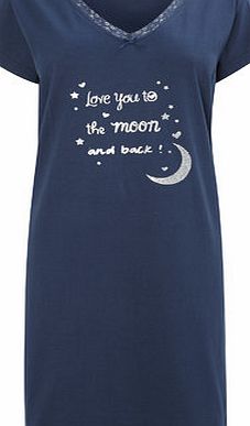 Bhs Navy To The Moon Sleep T, navy 734960249