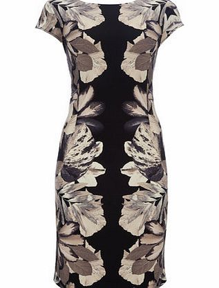 Bhs Neutral Floral Print Dress, multi 12034179530