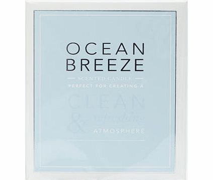 Ocean breeze boxed candle, blue 30921171483