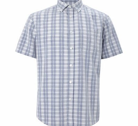 Bhs Ombre Check Shirt, Blue BR51C07FBLU