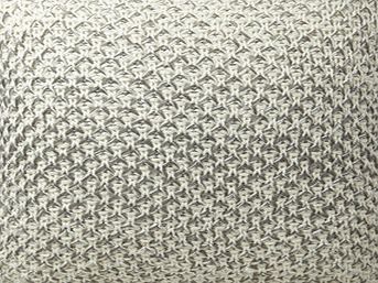 Bhs Ombre Pattern Knitted Cushion, grey/white
